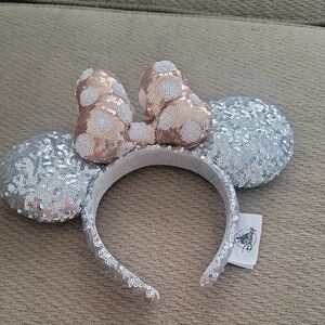 Disney Silver and Gold Sequin Minnie Mouse Headband
